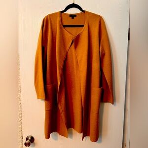 J. Crew Camel long cardigan. Size medium. Never worn.